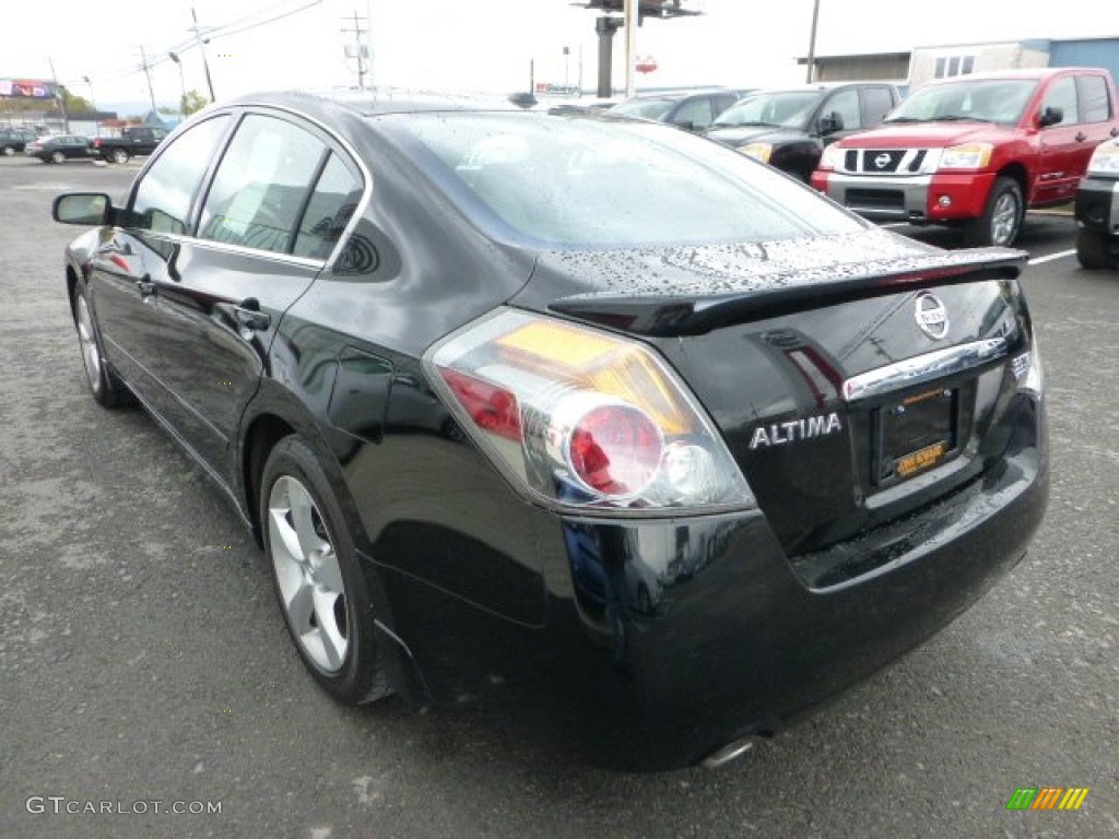 2007 Altima 3.5 SE - Super Black / Charcoal photo #9