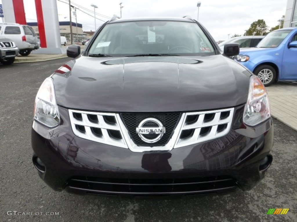 Black Amethyst 2013 Nissan Rogue SV AWD Exterior Photo #72240614