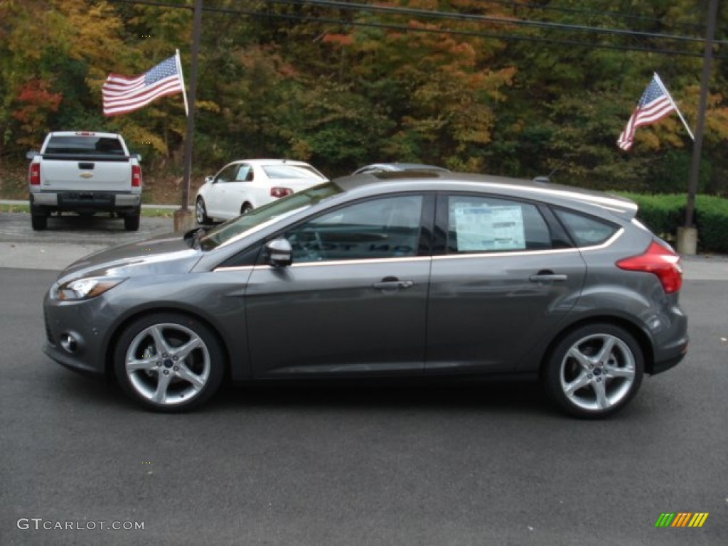2013 Sterling Gray Ford Focus Titanium Hatchback 72203921 Photo 5 