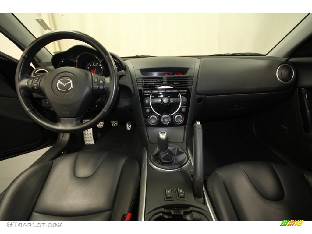 2007 Mazda RX-8 Grand Touring Black Dashboard Photo #72242855