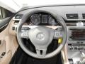 Desert Beige/Black 2013 Volkswagen CC VR6 4Motion Executive Steering Wheel