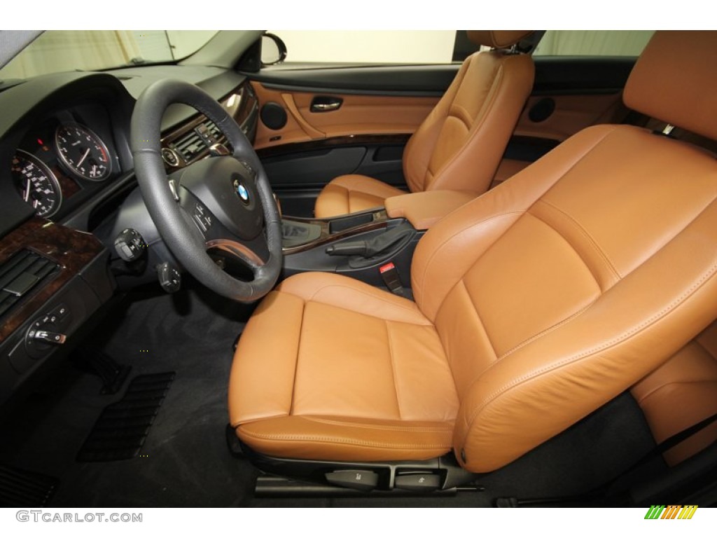 2009 3 Series 328i Coupe - Black Sapphire Metallic / Saddle Brown Dakota Leather photo #3
