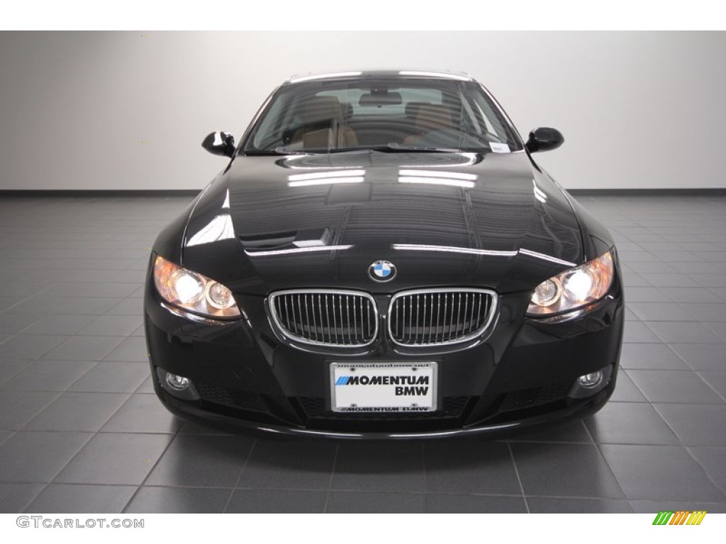 2009 3 Series 328i Coupe - Black Sapphire Metallic / Saddle Brown Dakota Leather photo #6