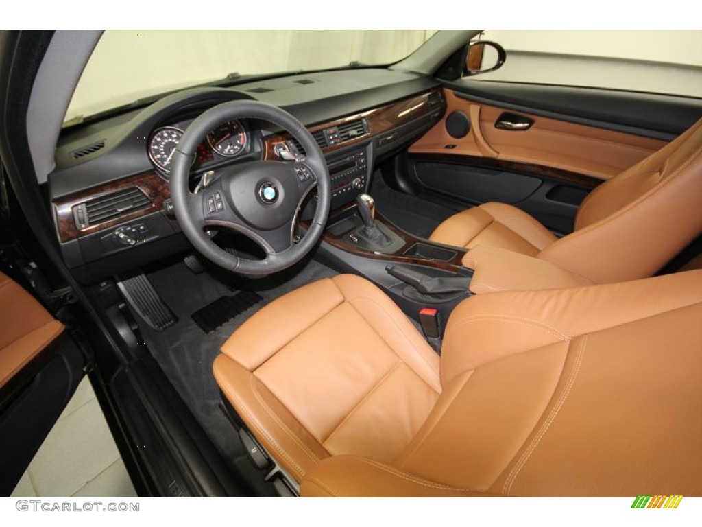 2009 3 Series 328i Coupe - Black Sapphire Metallic / Saddle Brown Dakota Leather photo #13