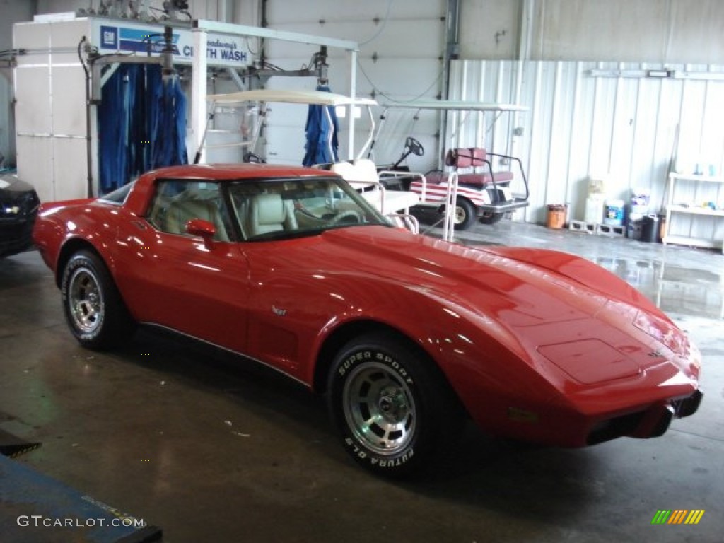 1979 Corvette Coupe - Red / Light Beige photo #3