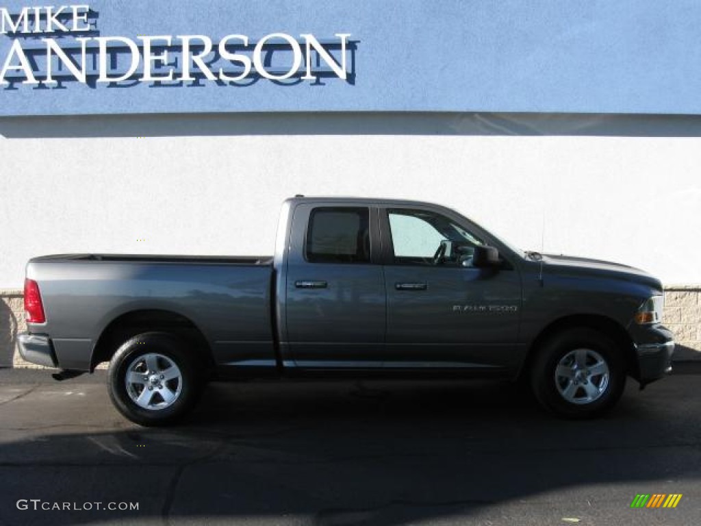 2012 Ram 1500 SLT Quad Cab 4x4 - Mineral Gray Metallic / Dark Slate Gray/Medium Graystone photo #2