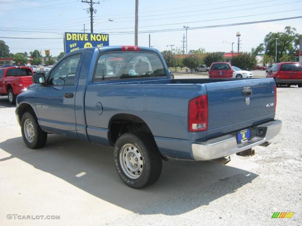 2005 Ram 1500 ST Regular Cab 4x4 - Atlantic Blue Pearl / Taupe photo #3