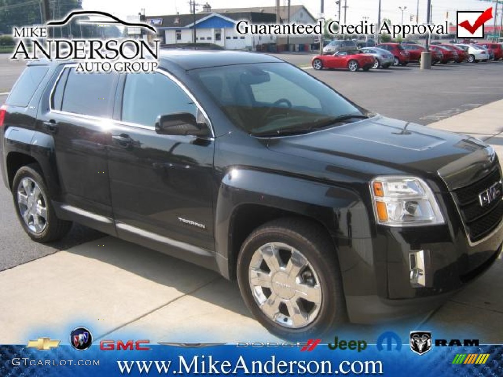 2011 Terrain SLT AWD - Onyx Black / Jet Black photo #1