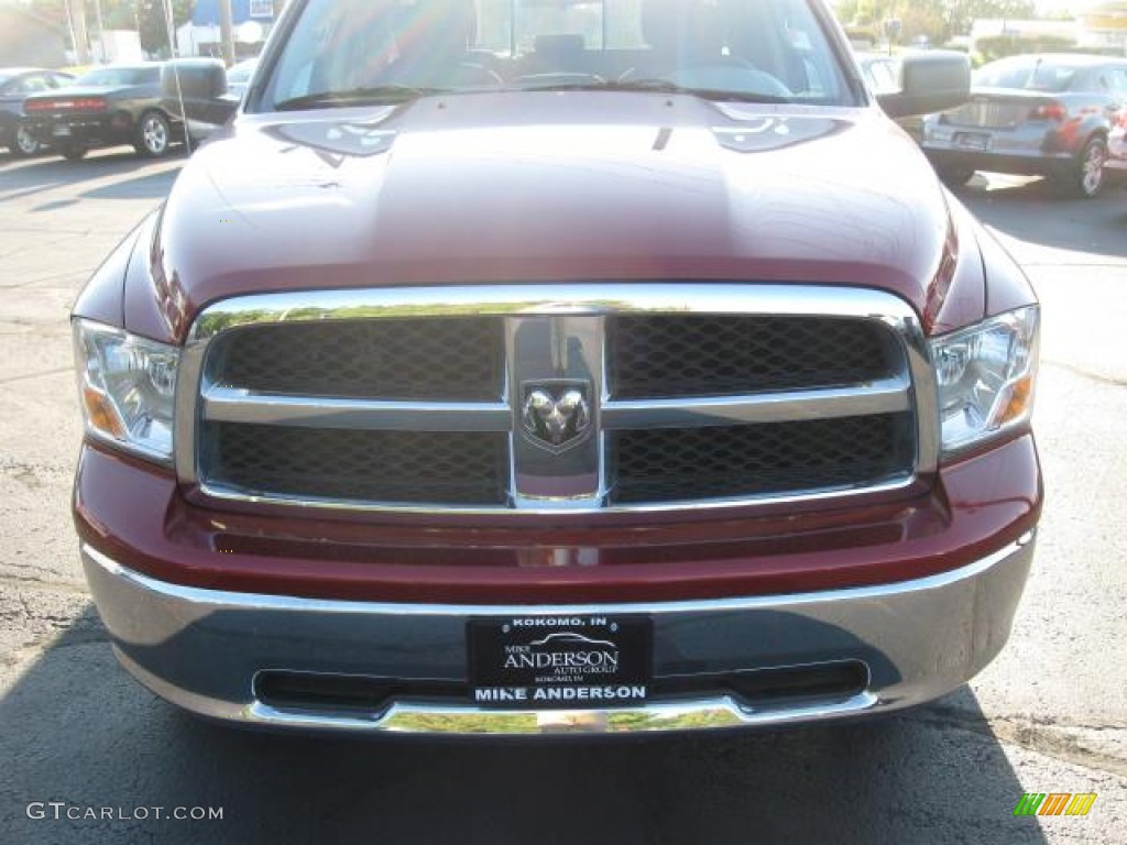 2012 Ram 1500 SLT Quad Cab 4x4 - Deep Cherry Red Crystal Pearl / Dark Slate Gray/Medium Graystone photo #23