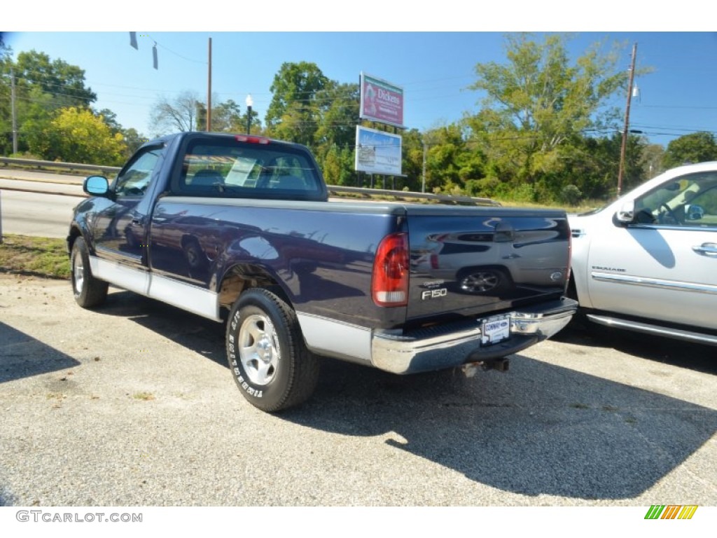 1999 F150 XLT Regular Cab - Deep Wedgewood Blue Metallic / Dark Graphite photo #6