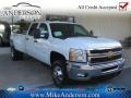 Summit White - Silverado 3500HD LT Crew Cab 4x4 Dually Photo No. 1