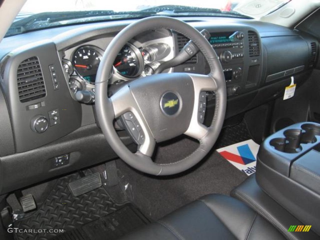 2013 Chevrolet Silverado 3500HD LT Crew Cab 4x4 Dually Ebony Dashboard Photo #72250459