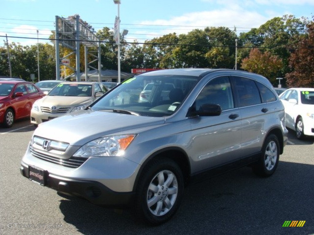 2008 CR-V EX 4WD - Whistler Silver Metallic / Black photo #3