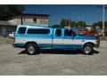 Reef Blue Metallic 1995 Ford F250 XLT Extended Cab Exterior