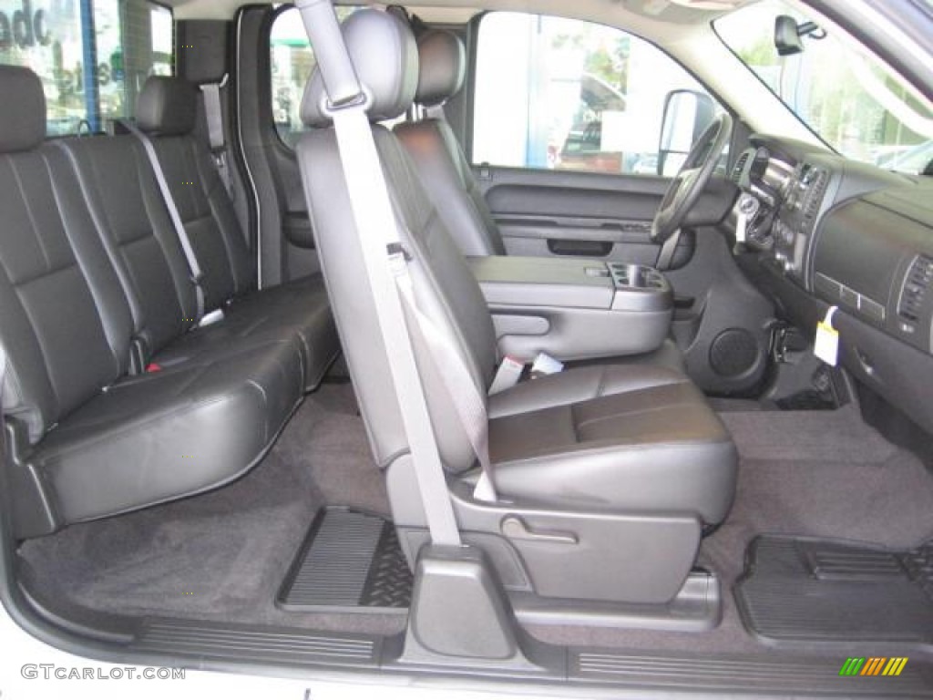 Ebony Interior 2013 Chevrolet Silverado 3500HD LT Extended Cab 4x4 Dually Photo #72252327