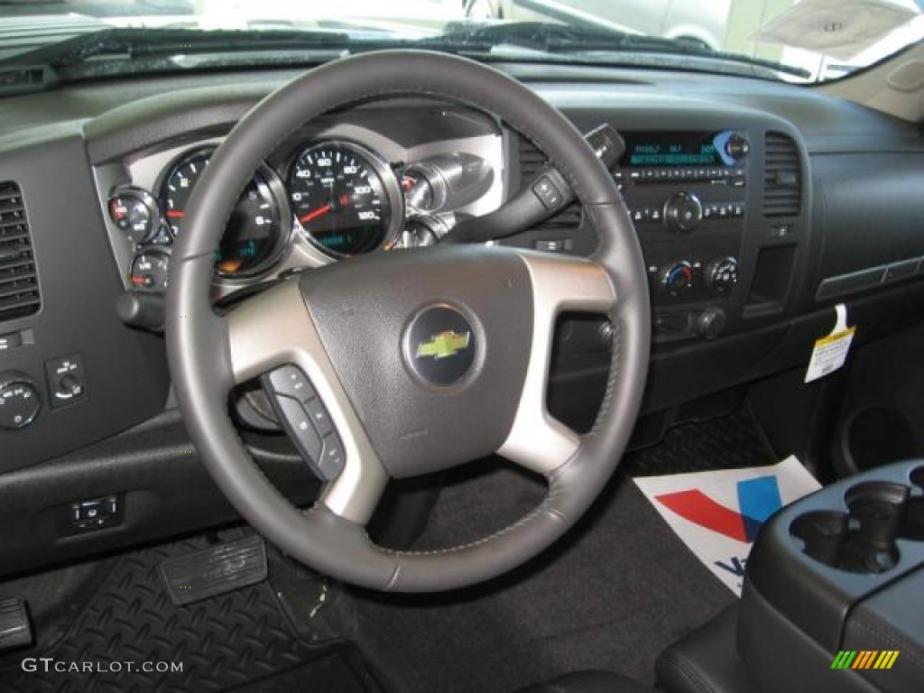 2013 Chevrolet Silverado 3500HD LT Extended Cab 4x4 Dually Ebony Dashboard Photo #72252435