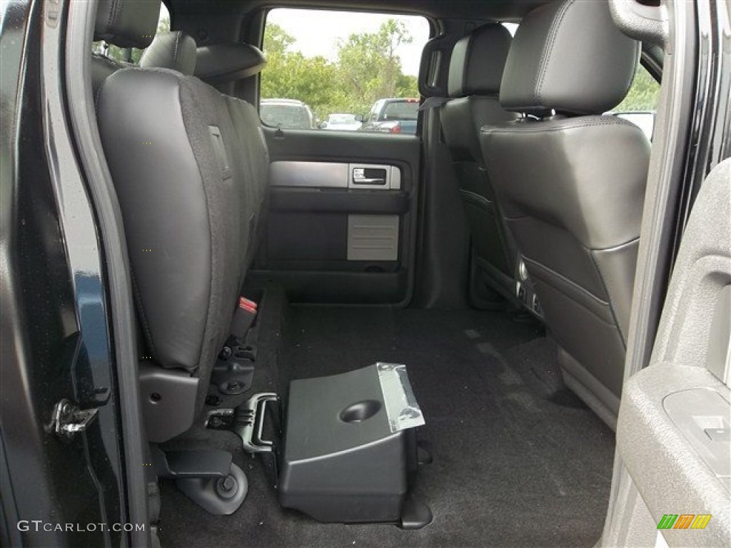 2013 Ford F150 SVT Raptor SuperCrew 4x4 Rear Seat Photo #72253453