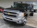 2012 Black Chevrolet Silverado 3500HD LTZ Crew Cab 4x4 Dually  photo #4