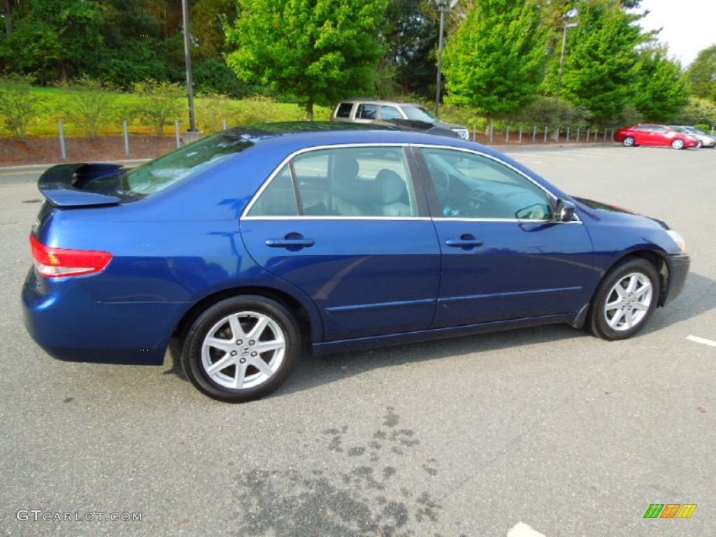 2003 Accord EX V6 Sedan - Eternal Blue Pearl / Gray photo #5