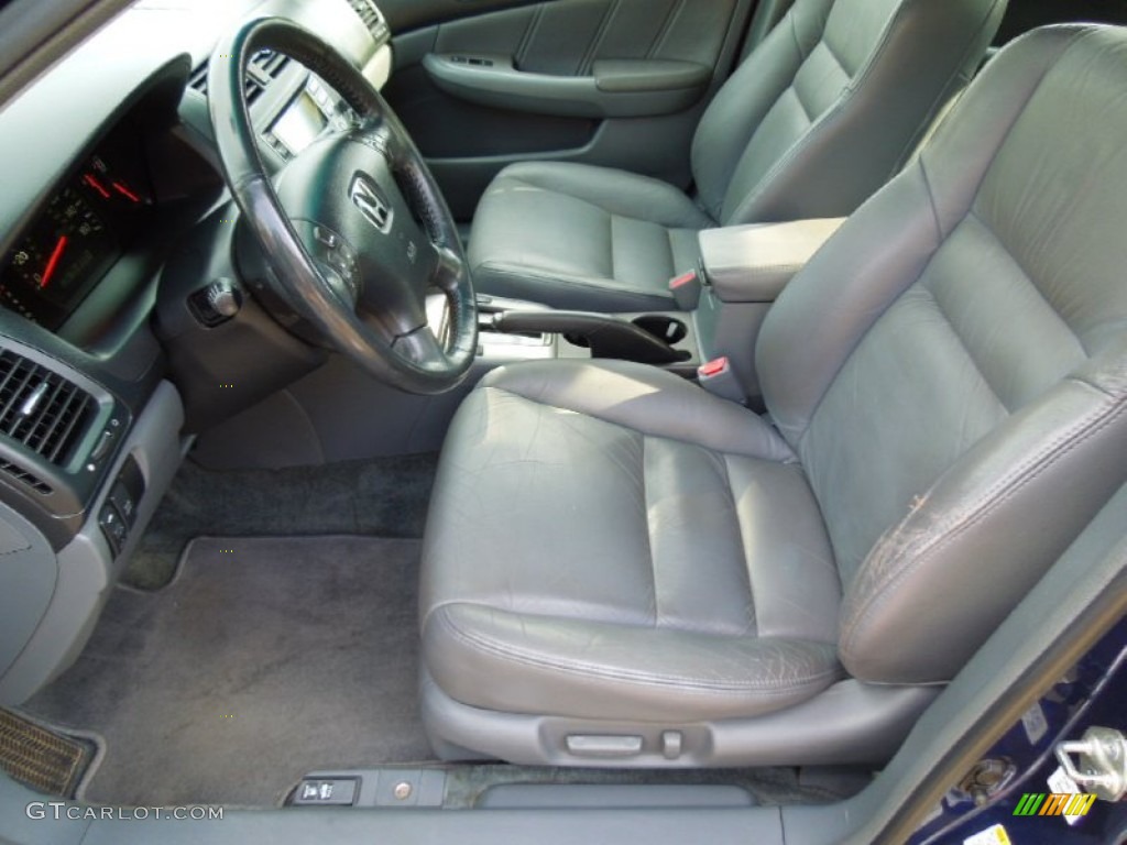 2003 Accord EX V6 Sedan - Eternal Blue Pearl / Gray photo #10