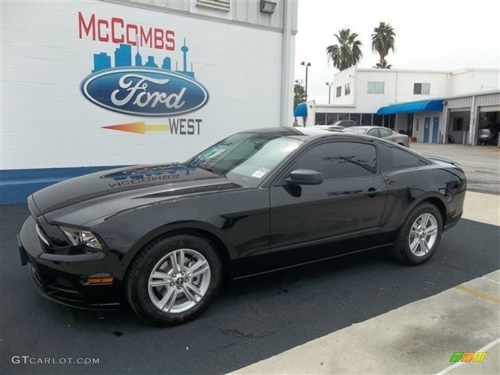 2013 Mustang V6 Coupe - Black / Charcoal Black photo #1