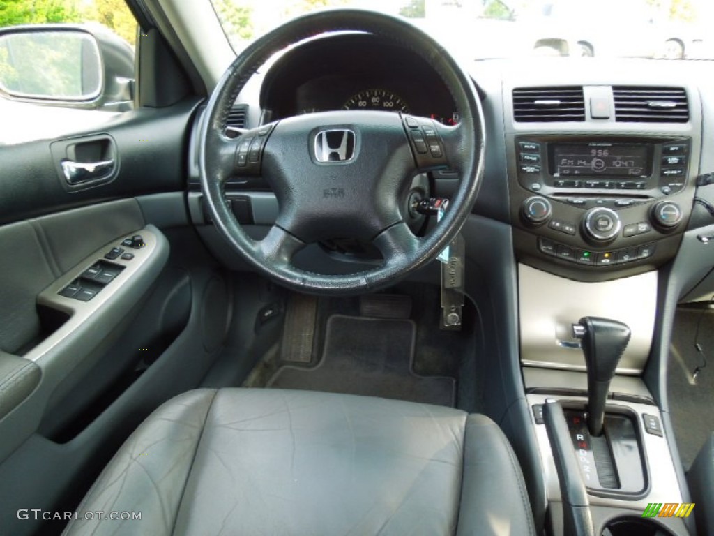 2003 Accord EX V6 Sedan - Eternal Blue Pearl / Gray photo #22