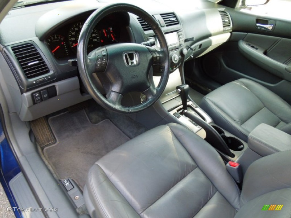 2003 Accord EX V6 Sedan - Eternal Blue Pearl / Gray photo #33