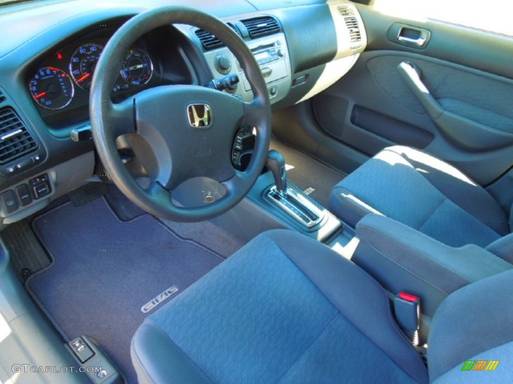 2005 Civic Hybrid Sedan - Opal Silver Blue Metallic / Gray photo #29