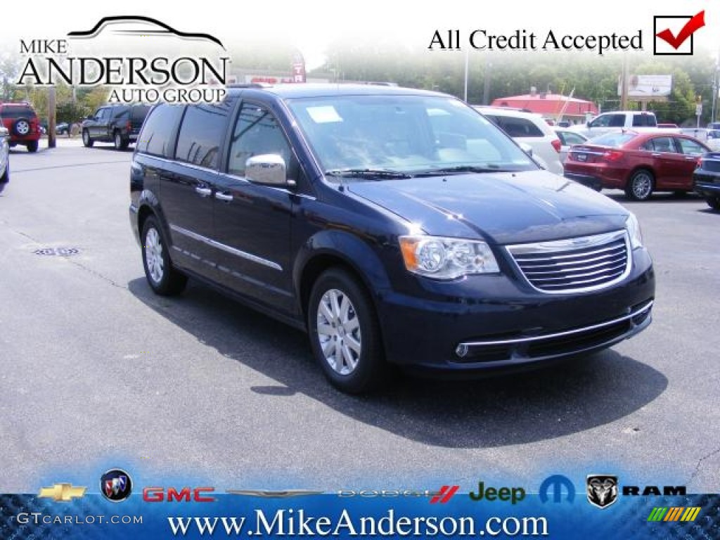 2012 Town & Country Touring - L - True Blue Pearl / Black/Light Graystone photo #1