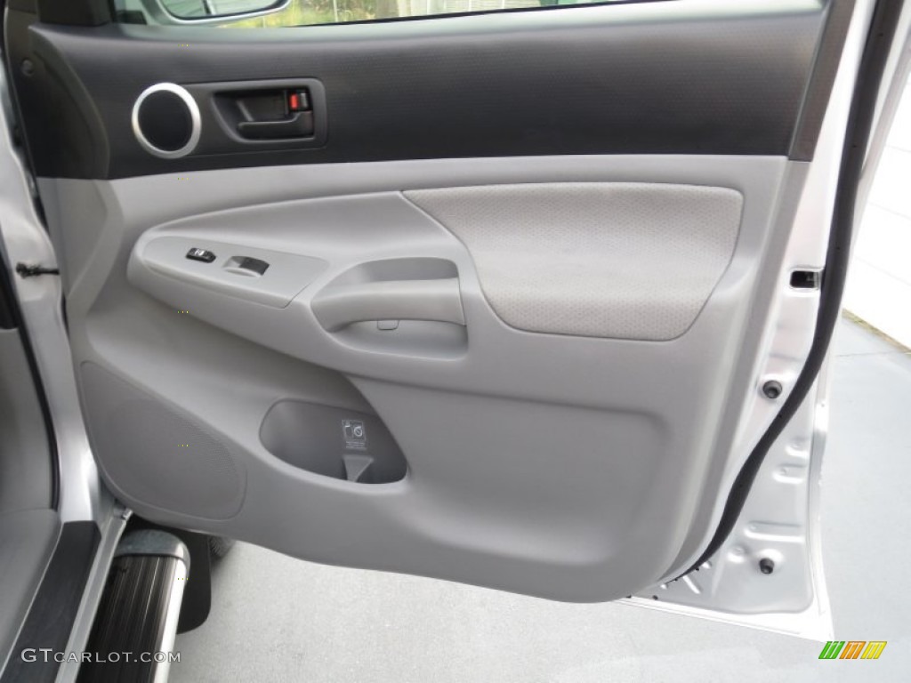 2011 Toyota Tacoma V6 TRD Sport PreRunner Double Cab Graphite Gray Door Panel Photo #72257986