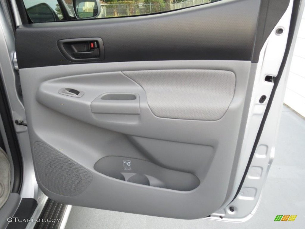2011 Toyota Tacoma V6 TRD Sport PreRunner Double Cab Graphite Gray Door Panel Photo #72258057