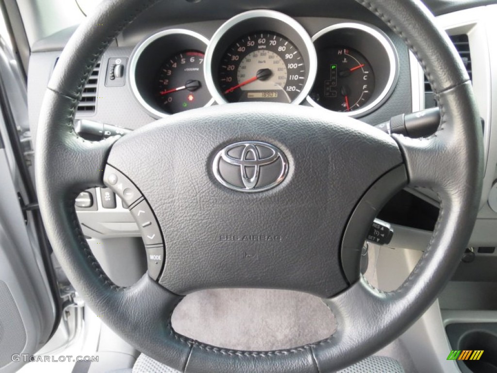 2011 Toyota Tacoma V6 TRD Sport PreRunner Double Cab Graphite Gray Steering Wheel Photo #72258403