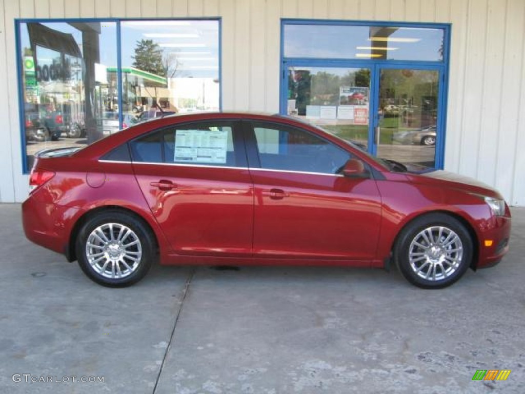 2013 Cruze ECO - Crystal Red Metallic Tintcoat / Jet Black photo #2