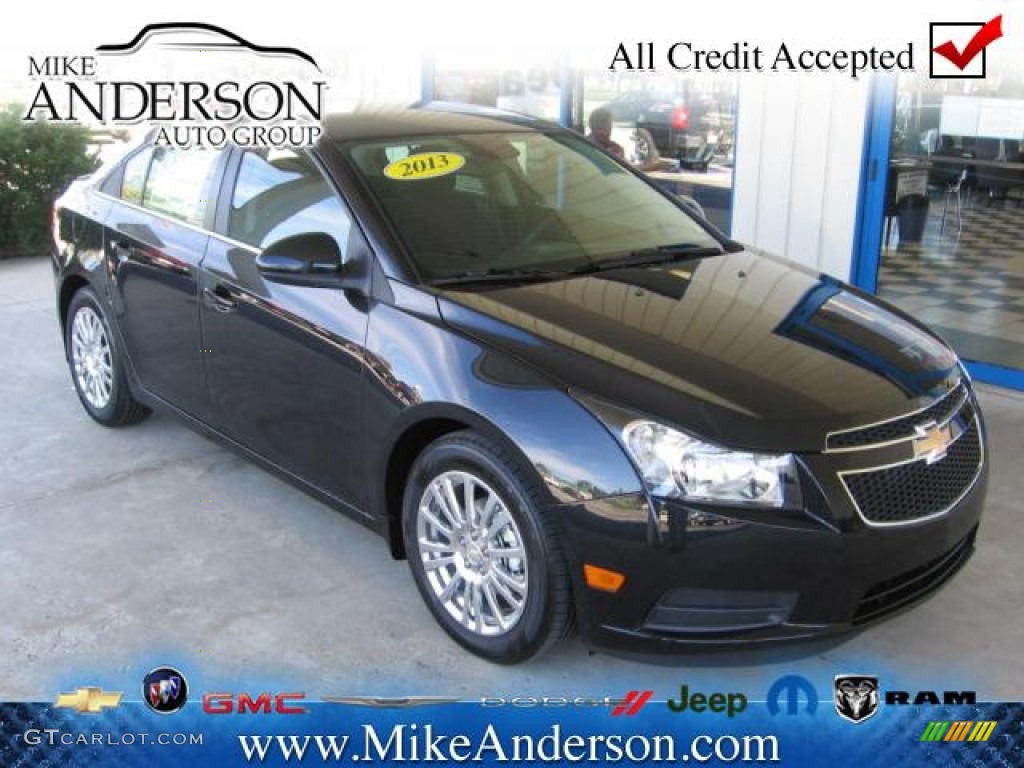 2013 Cruze ECO - Black Granite Metallic / Jet Black/Sport Red photo #1
