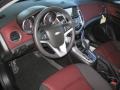 Jet Black/Sport Red Prime Interior Photo for 2013 Chevrolet Cruze #72259654