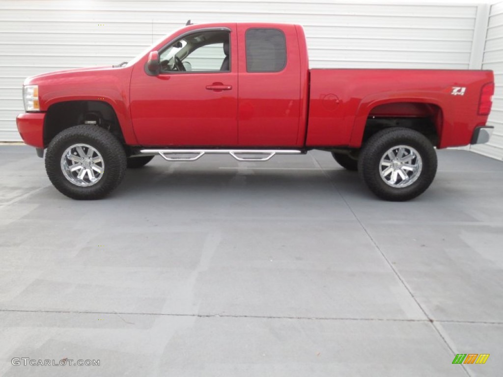 2007 Silverado 1500 LT Z71 Extended Cab 4x4 - Victory Red / Ebony Black photo #5