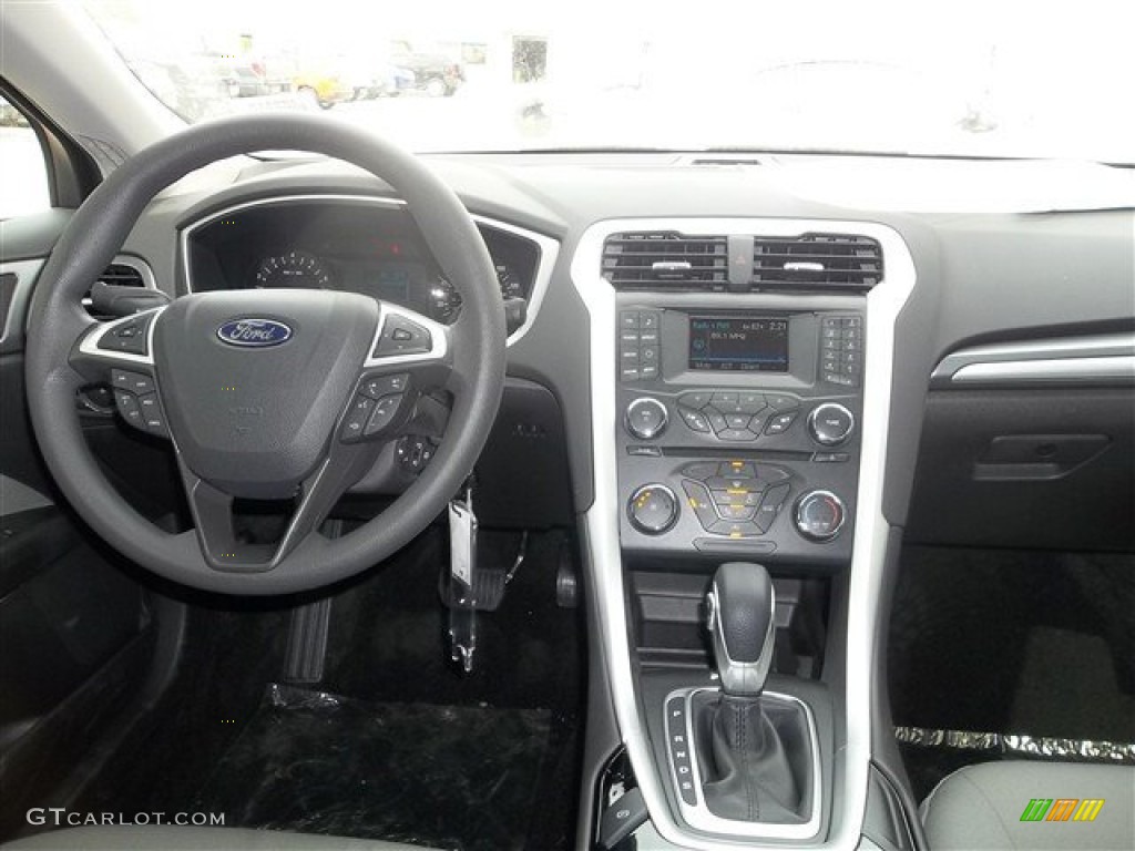 2013 Ford Fusion S Earth Gray Dashboard Photo #72260185