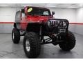 2006 Flame Red Jeep Wrangler Unlimited Rubicon 4x4  photo #3