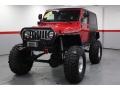 2006 Flame Red Jeep Wrangler Unlimited Rubicon 4x4  photo #7