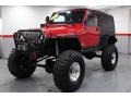 2006 Flame Red Jeep Wrangler Unlimited Rubicon 4x4  photo #8