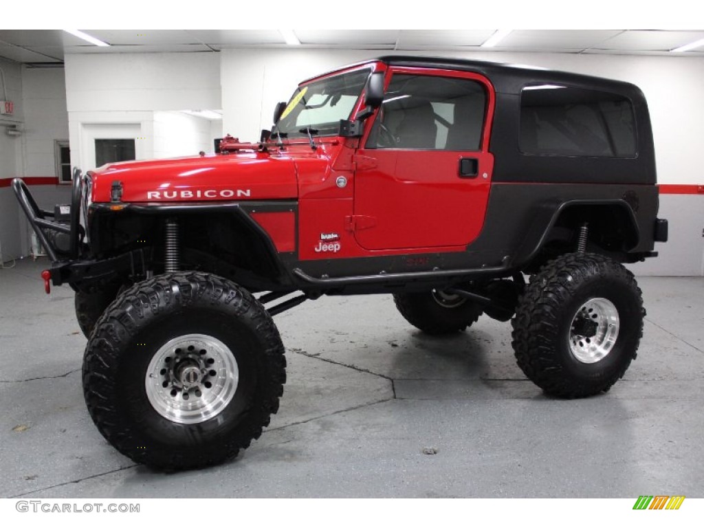 2006 Wrangler Unlimited Rubicon 4x4 - Flame Red / Dark Slate Gray photo #10