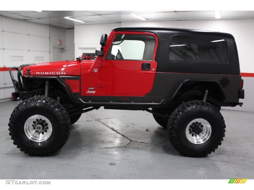 2006 Wrangler Unlimited Rubicon 4x4 - Flame Red / Dark Slate Gray photo #11