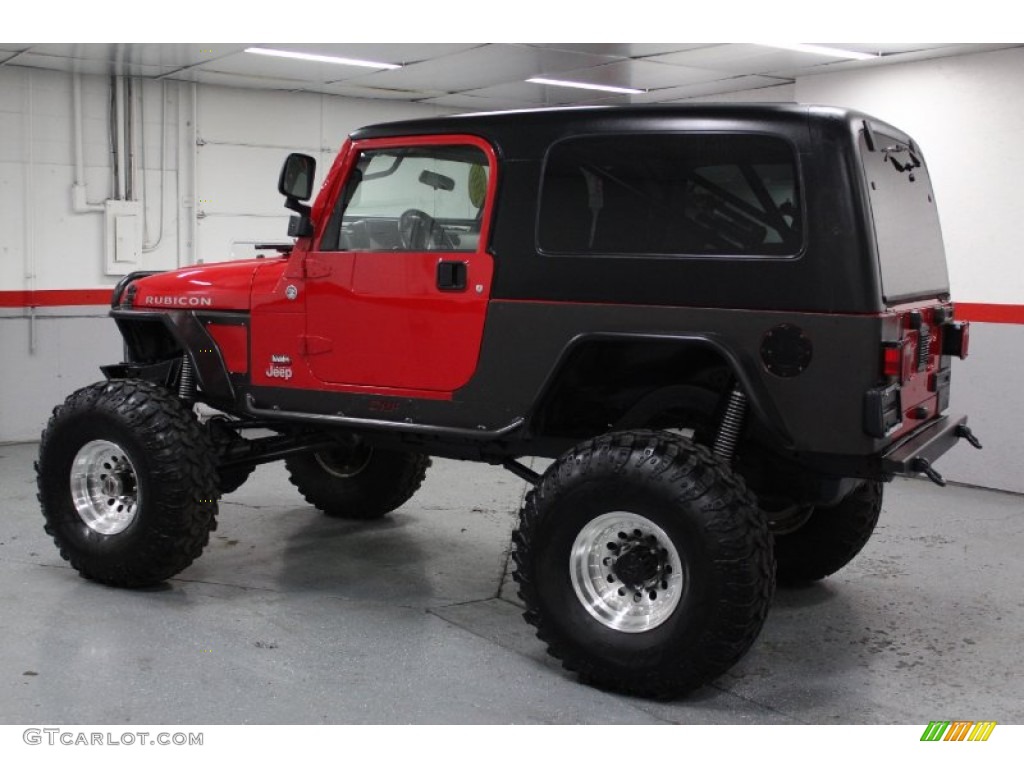 2006 Wrangler Unlimited Rubicon 4x4 - Flame Red / Dark Slate Gray photo #13