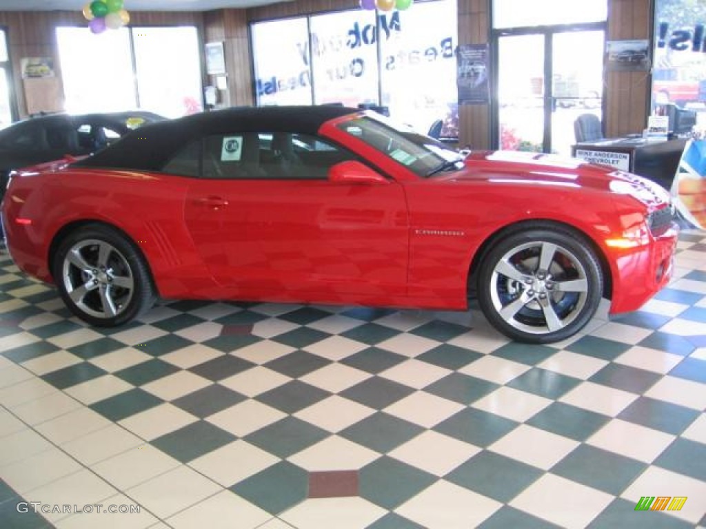 2012 Camaro LT/RS Convertible - Victory Red / Black photo #3