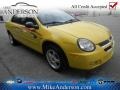 2003 Solar Yellow Dodge Neon SXT  photo #1