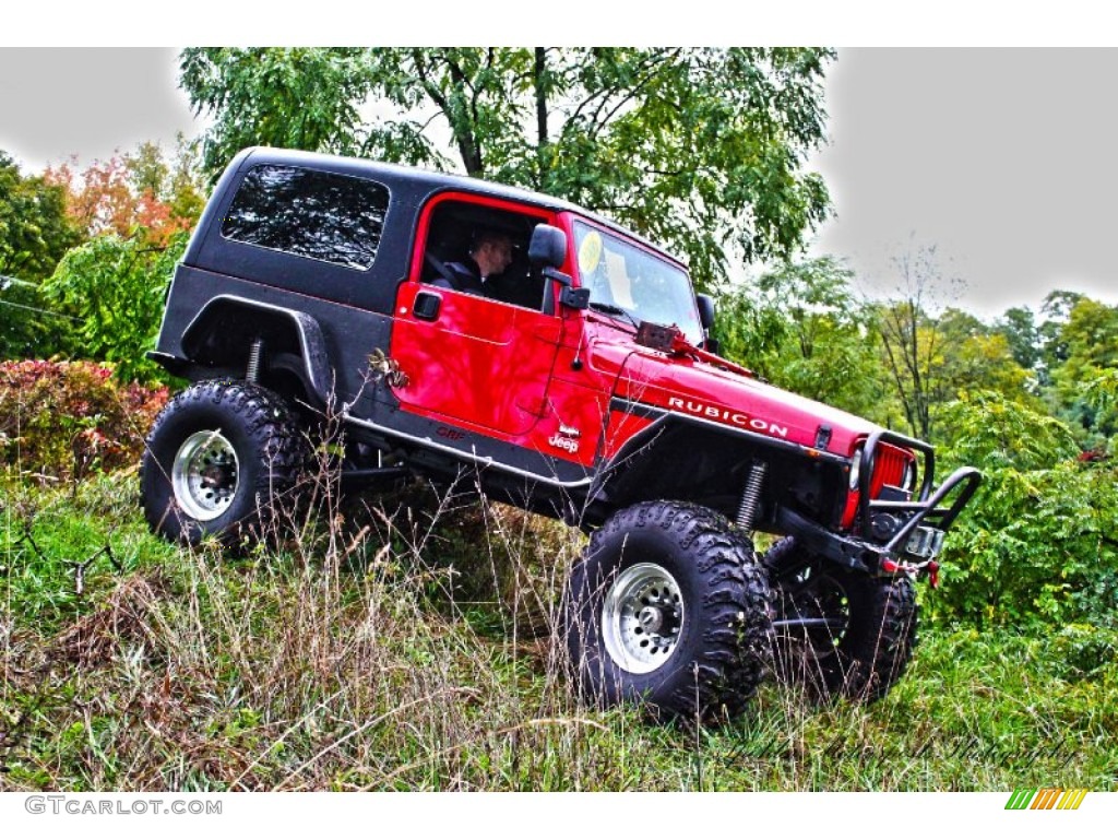 2006 Wrangler Unlimited Rubicon 4x4 - Flame Red / Dark Slate Gray photo #101