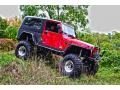 2006 Flame Red Jeep Wrangler Unlimited Rubicon 4x4  photo #101