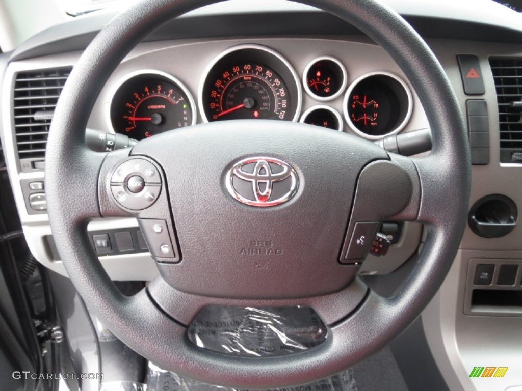 2013 Toyota Tundra TSS CrewMax Graphite Steering Wheel Photo #72264367