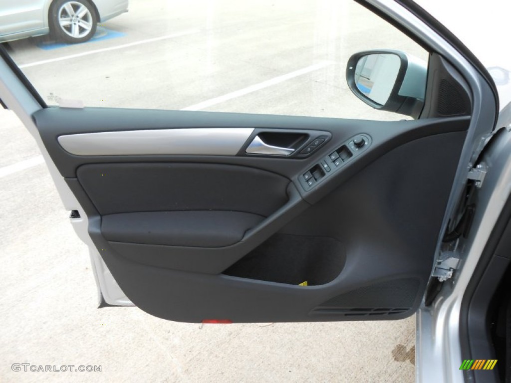 2013 Volkswagen Golf 4 Door TDI Titan Black Door Panel Photo #72264440