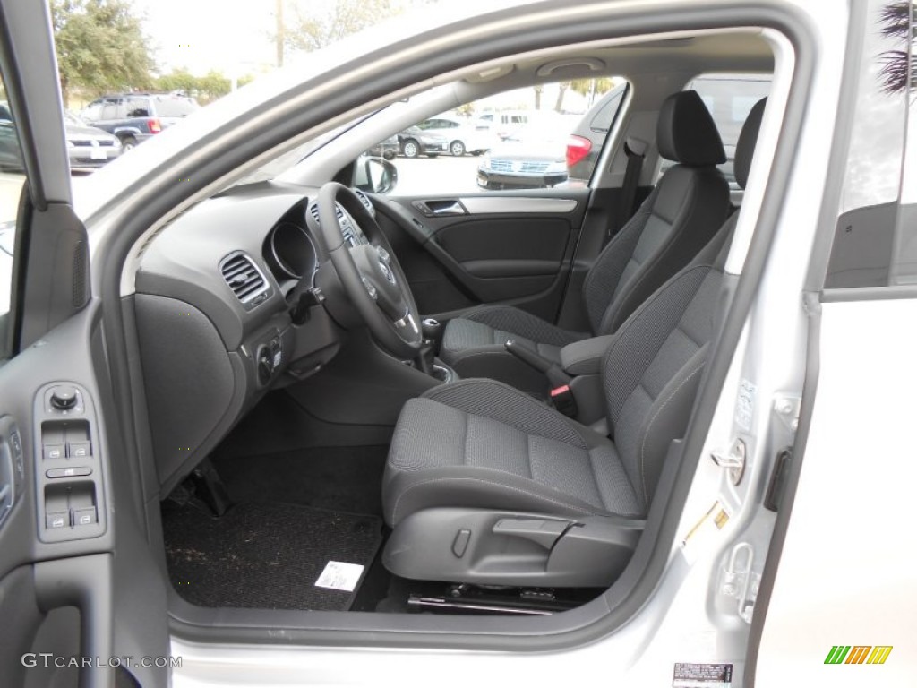 Titan Black Interior 2013 Volkswagen Golf 4 Door TDI Photo #72264484